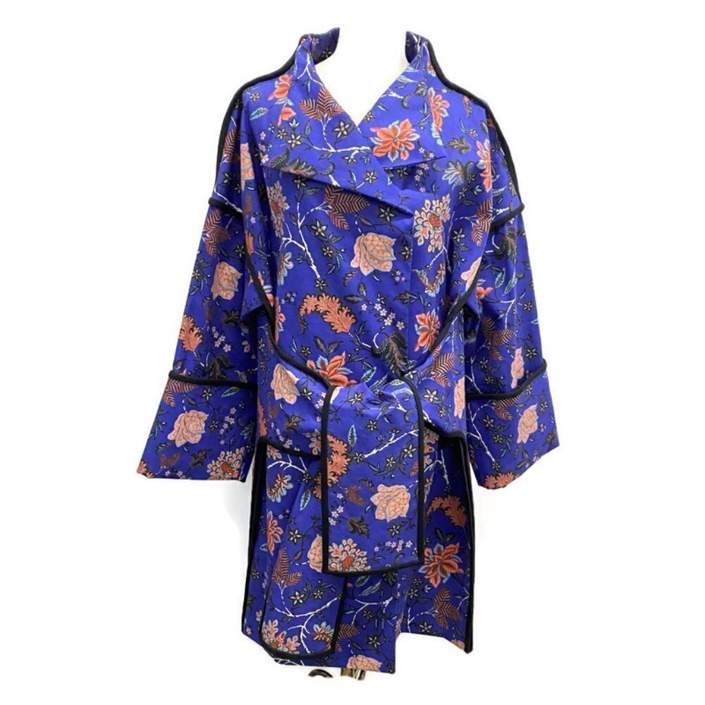 Diane Von Furstenberg Purple W/Pink Raincoat